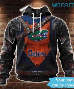 Custom Name 3D Warrior Design Florida Gators Hoodie - Perfect Gift for Gator Fans