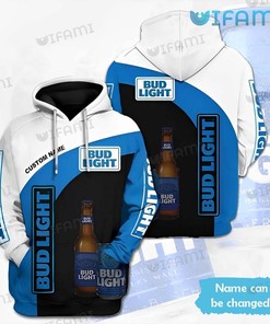 Custom Name Bud Light All Over Print 3D Hoodie for Men - Gift