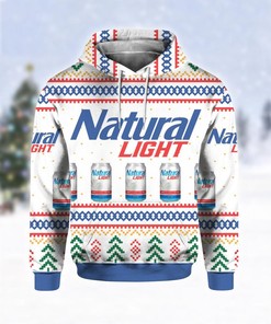 Custom Natural Light Can Beer All Over Print 3D Hoodie - Quench your Thirst for Style