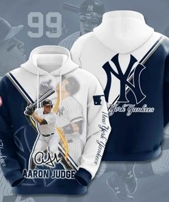 Custom New York Yankees Aaron Judge All Over Print 3D Hoodie - Custom 3D Hoodies