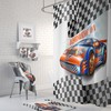 Custom Race Car Shower Curtain Set - Add Racing Fun to Your Bathroom Decor