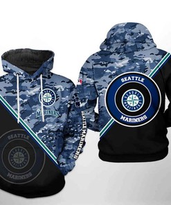 Custom Seattle Mariners All Over Print 3D Hoodie Zipper - Custom All Over Print Hoodie