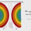 Custom Sized Rainbow Colored Shower Curtain - Vibrant and Eye-Catching addition to Your Bathroom Decor