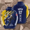 Custom Sport Design All Over Print 3D Hoodie for Women - Los Angeles Chargers Fans