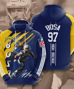 Custom Sport Design All Over Print 3D Hoodie for Women - Los Angeles Chargers Fans