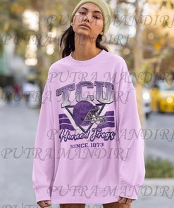 Custom Texas Christian Football Fan Crewneck Sweatshirt with Team Name, Perfect for Tcu Students