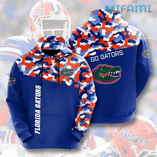 Custom Unisex Camouflage Hoodie for Gator Fans - 3D All Over Print Design