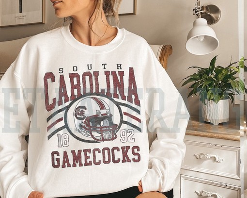 Custom Vintage South Carolina Fan Crewneck Shirt | NCAA Shirts for Men and Women - Image 4
