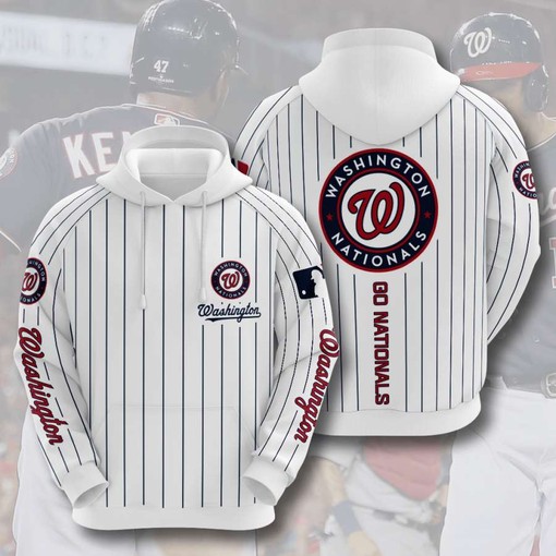 Custom Washington Nationals All Over Print 3D Baseball Size S-5XL Hoodie