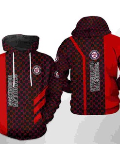 Custom Washington Nationals All Over Print 3D Hoodie Zipper - Custom All Over Print Hoodie