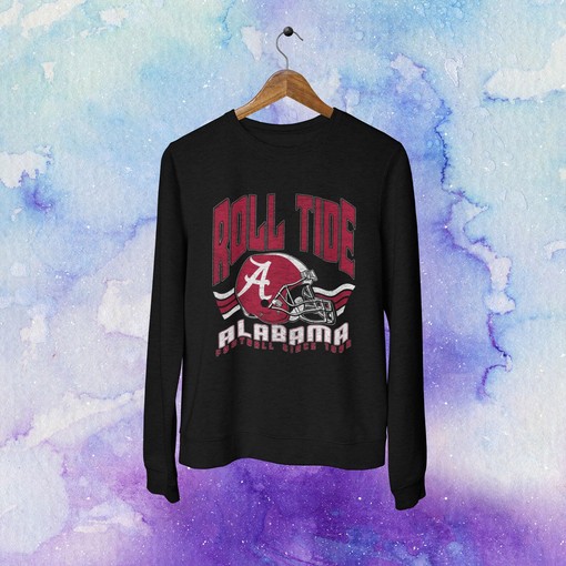 Custom Your University- Retro Vintage Style Alabama Football Sweatshirt With State University Shirt