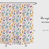 Customizable Boho Floral Flowers Home Decor Shower Curtain