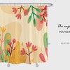 Customizable Boho Floral Flowers Plants Shower Curtain