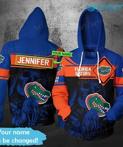 Customized Logo Death Holding Florida Gators Hoodie - 3D All Over Print Design