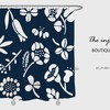 Customized Tropical Flower Shower Curtain with Hooks and Floral Plant Bathroom Decor for Your Bathroom