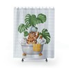 Cute Bear Print Shower Curtain - Add Playful Charm to Your Restroom
