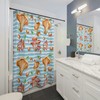 Cute Boho Mushroom Shower Curtain | Retro Gothic Bath Decor | Unique Restroom Shower Curtains