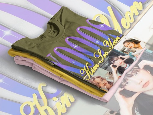Cute Kim Soo-yeon T-shirt, Xooos Fan Tee with Artist Music Design - Image 4