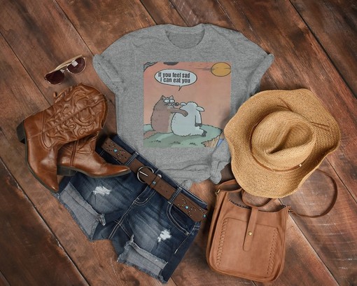 Cute Opossums Meme Shirt: In Case You Are Sad I Can Eat You - Movie Fans Gift - Image 3