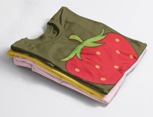 Cute Strawberry Graphic Tee for Women with Fresh Unisex Strawberry Shirt - Image 4