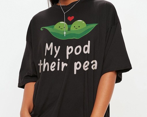 Cute Surrogacy Gift for Mothers - My Pod Their Pea Tee - Image 2