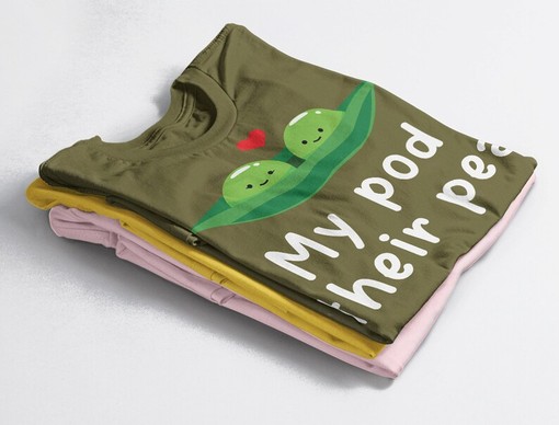 Cute Surrogacy Gift for Mothers - My Pod Their Pea Tee - Image 4