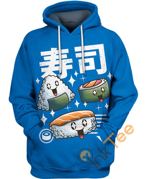 Cute Sushi All Over Print 3D Hoodie