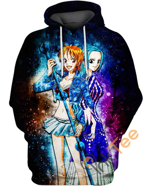 Cute Vivi and Nami All Over Print Hoodie 3D for Women - One Piece Design