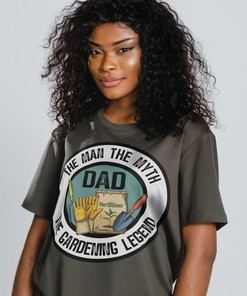 Dad The Man The Myth The Gardening Legend Tee - Funny Father's Day Gift