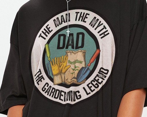 Dad The Man The Myth The Gardening Legend Tee - Funny Father's Day Gift - Image 2