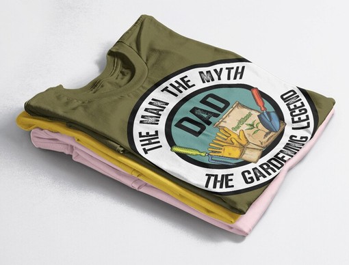 Dad The Man The Myth The Gardening Legend Tee - Funny Father's Day Gift - Image 4