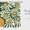 Daisy Flowers Waterproof Shower Curtain with Custom Sizes and Hooks - Playful and Fun Bathroom Decor