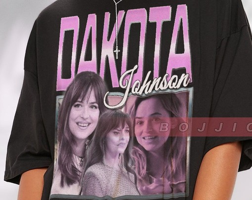 Dakota Johnson Fan Tee Vintage Film T-Shirt for Women - Image 2