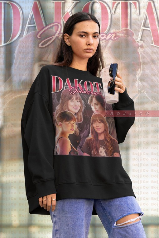 Dakota Johnson Retro 90s Tee Retro American Actress Sweatshirt