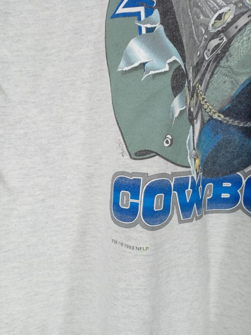 Dallas Cowboys 1993 Vintage Style Pullover Crewneck Reprinted Sweatshirt T-shirt - Ideal Gift for NFL Fans - Image 3