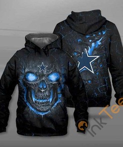 Dallas Cowboys Lava Skull All-Over Print 3D Hoodie for Men and Women