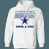 Dallas Cowboys NFL Retro Hoodie Sweatshirt Sport Shirt Ideal for Football Fans