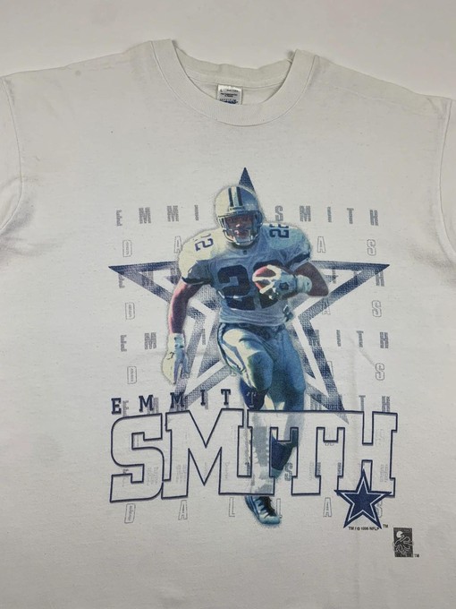Dallas Cowboys Official Fan Emmitt Smith Vintage Style 90s Sweatshirt T-shirt - Ideal Gift for Fans - Mens Sport Shirts - Image 2