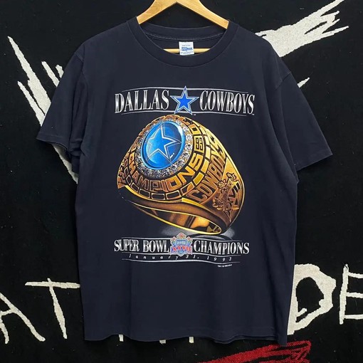 Dallas Cowboys Super Bowl Champions 1993 Vintage NFL Tee Sweatshirt Pullover Hoodie Great for Fans