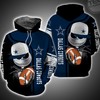 Dallas Cowboys and Jack Skellington Meet in a Custom All Over Print 3D Hoodie