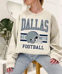 Dallas Football Sweatshirt, Vintage Retro NFL Shirt for Dallas Fans, NCAA Shirts