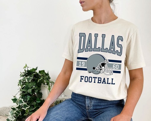 Dallas Football Sweatshirt, Vintage Retro NFL Shirt for Dallas Fans, NCAA Shirts - Image 4