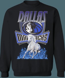 Dallas Mavericks Vintage NBA Vintage Sweatshirt Hoodie Shirt Must-Have for NBA Lovers