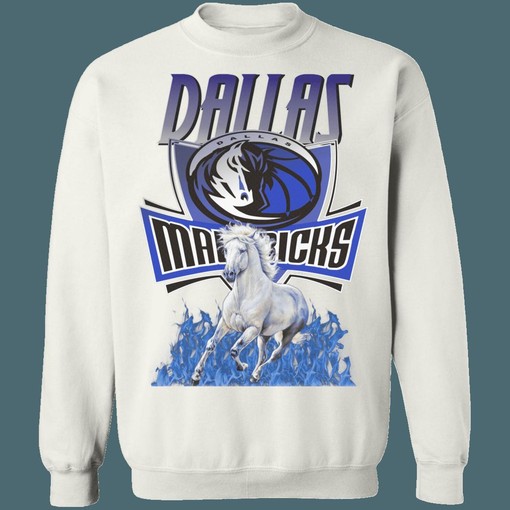 Dallas Mavericks Vintage NBA Vintage Sweatshirt Hoodie Shirt Must-Have for NBA Lovers - Image 3