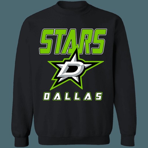 Dallas Stars Neon Green Retro NHL Sweatshirt Hoodie TShirt Ideal for Hockey Enthusiasts