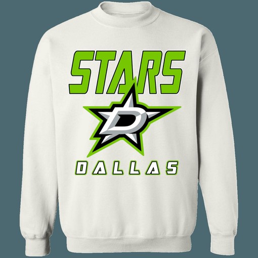 Dallas Stars Neon Green Retro NHL Sweatshirt Hoodie TShirt Ideal for Hockey Enthusiasts - Image 2