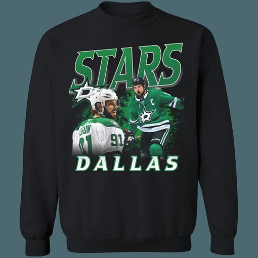 Dallas Stars Player Mash Vintage NHL Sweatshirt Hoodie TShirt Great for Hockey Fans - Image 2