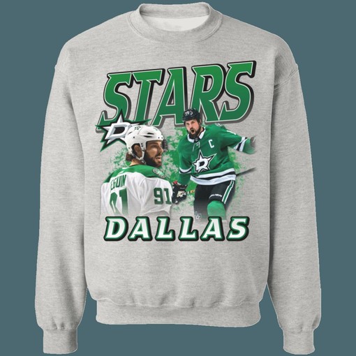 Dallas Stars Player Mash Vintage NHL Sweatshirt Hoodie TShirt Great for Hockey Fans - Image 3
