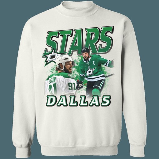 Dallas Stars Player Mash Vintage NHL Sweatshirt Hoodie TShirt Great for Hockey Fans - Image 4