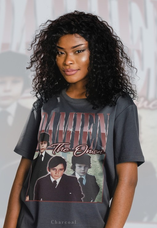 Damien The Omen Homage Tshirt - Vintage Horror Film Retro Jonathan Scott-Taylor Shirt